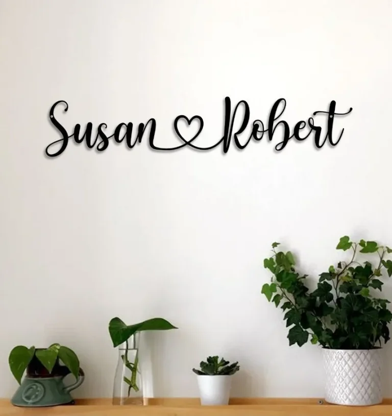 Custom Couples Name Sign For Wedding, Wedding Gift, Housewarming Gift, Bridal Shower Gift, Anniversary Gift, Home Decor, Wedding Decor