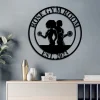 Custom Couples Gym Metal Sign, Home Gym Sign, Body Builder Sign, Personalized Gym Sign, Fitness Room Decor, Gift For Couples, , Wedding Gift