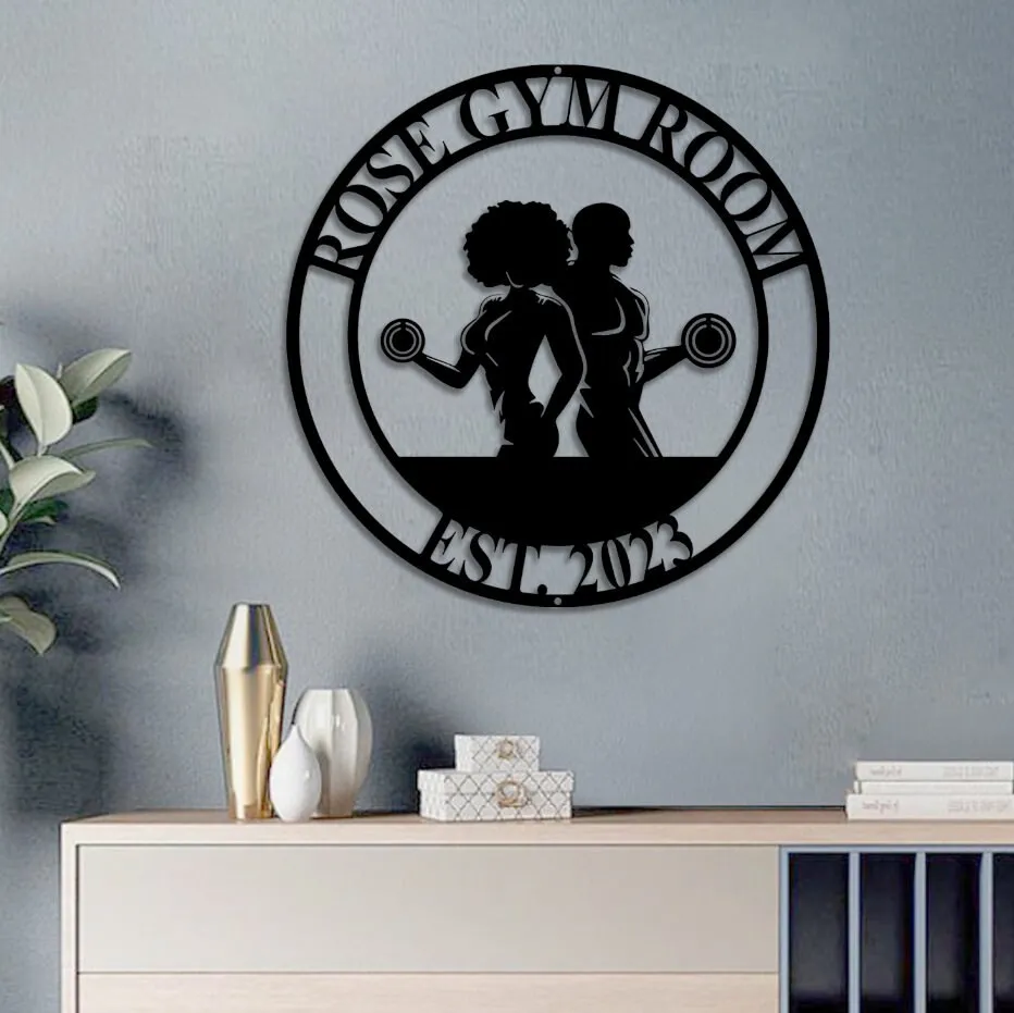 il_fullxfull.5219068188_a7n1-1.webp Custom Couples Gym Metal Sign, Home Gym Sign, Body Builder Sign, Personalized Gym Sign, Fitness Room Decor, Gift For Couples, , Wedding Gift