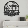 Custom Name Couple Flamingo Metal Sign, Personalized Flamingos Name Sign, Wedding Gift, Metal Flamingos Sign, Birthday Gift, Wedding Sign