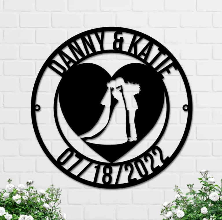 Custom Wedding Sign, Personalized Wedding Gift, Family Name Sign, Wedding Decor, Mr And Mrs Sign, Last Name Metal Sign, Custom Metal Sign