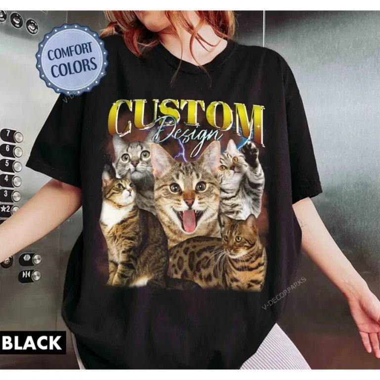 Personalized Pet Bootleg Shirt, Bootleg Rap Tee, Custom Pet Photo, Pet Lovers Gift