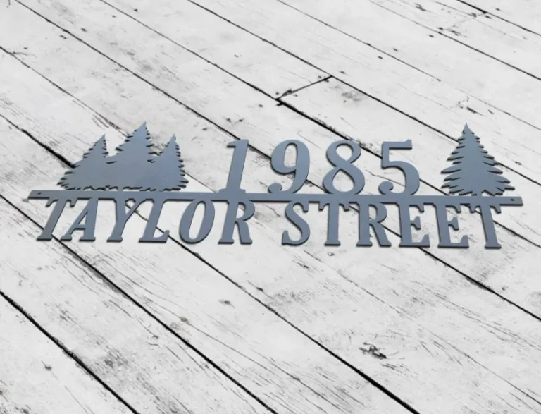 Custom Modern Address Sign, House Numbers, Mid Century Metal House Number Sign, Address Number Sign, , Housewarming Gift, Outdoor Sign