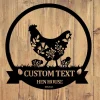 Custom Hen House Sign, Farm Coop Sign, Family Name Chicken Coop Sign, Personalized Chicken Farm Metal Sign, Chicken Coop Sign, Chicken Coop