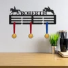 Horse Custom Name Medal Hanger Monogram, 12 Rungs For Medals & Ribbons, Medal Display, Sports Medal, Sports Decor, Riding Horse Medal Hanger