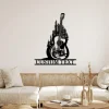 Custom Guitar Metal Sign , Guitar Signs, Guitar Studio Name Wall Decor, Guitar Wall Hanging For Decoration, Guitar Decor, Music Room Decor