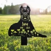 Personalized Dog Memorial Stake, Metal Stake, Cane Corso Name Sign, Pet Grave Marker, Sympathy Sign, Remembrance Stake, Cane Corso Sign