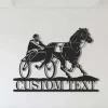 Harness Racing Metal Sign, Custom Harness Racing Metal Sign, Personalized Horse Sign, Equestrian Gift, Horse Sign, Horse Gift, Horse Lover