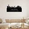 Custom Las Vegas Skyline Metal Sign, Las Vegas Scene Decor Nevada Home Cityscape Name Sign, Home Decor, Born In Las Vegas, Housewarming Gift
