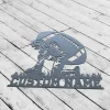 Custom Us Football Player Name Sign, Personalized Football Player Metal Wall Art, Decoration For Room, Football Metal Decor, Football Sign