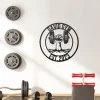 Gym Metal Sign, Gym Wall Art, Personalized Powerlifting Sport Metal Wall Art, Gym Name Signs, Cross Fit Sign, Fitness Home Decor