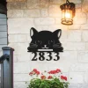 Cat House Number Sign, Cat House Address Sign, Custom Door Number Sign, Cat Welcome Sign, Housewarming Gift Gift For, Cat Lovers House Number