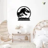 Custom Name Dinosaur Metal Sign With Led Lights, Kid Room Decor, T-rex Metal Sign, Nursery Name Sig, Home Decor, Gift For Kids, Birthday Gift