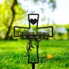 Custom Bird Memorial Cross Stake, Grave Marker, Memorial Stake For Outdoor, Memorial Bird Cross Stake, Hummingbird, Custom Grave Marker