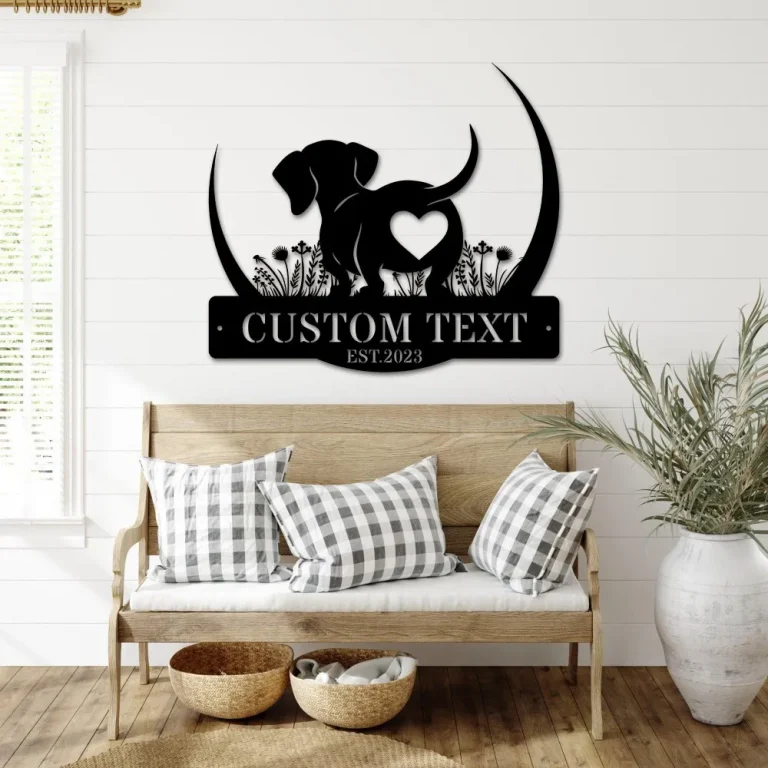 Dog Metal Sign, Metal Dog Decor, Metal Signs, House Decor, Metal Dog Decor, Sign For House, Sign For Backyard, Dogs, Metal Sign, Gifts, Gift