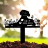 Personalized Dog Memorial Stake, Metal Stake, Brittanys, Sympathy Sign, Pet Grave Marker, Remembrance Stake, Brittanys Sign, Brittanys Lover