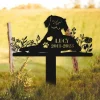 Personalized Dog Memorial Stake, Metal Stake, Brittanys, Sympathy Sign, Pet Grave Marker, Remembrance Stake, Brittanys Sign, Brittanys Lover