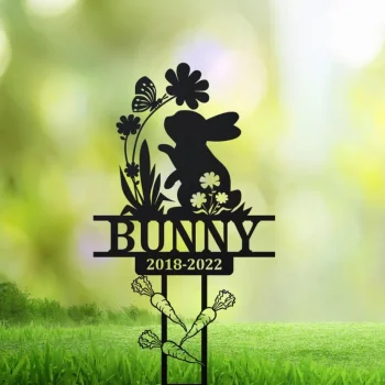 Bunny Memorial Stake, Rabbit Loss, Grave Marker, Sympathy Plaque, Pet Loss, Bunny Lost, Bunny Lover, Pet Rabbit Memorial, Rabbit Loss Gifts