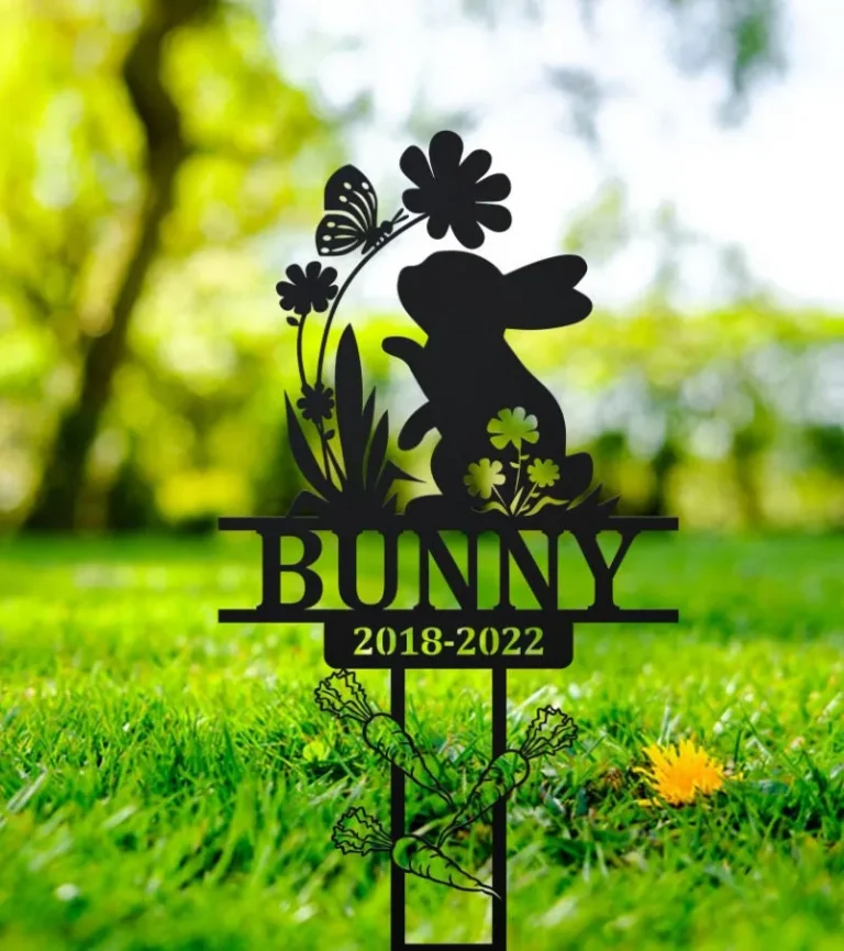 Bunny Memorial Stake, Rabbit Loss, Grave Marker, Sympathy Plaque, Pet Loss, Bunny Lost, Bunny Lover, Pet Rabbit Memorial, Rabbit Loss Gifts