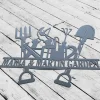 Garden Sign Personalized, Garden Wall Art, Garden Metal Sign, Rose Garden Sign, Custom Gardener Name Sign, Metal Yard Decor, Gardening Gifts
