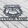 Custom Bulldog Metal Wall Art, Bulldog Metal Sign, Personalized Dog Lover Name Sign, Home Decor, Bulldog Gift Lover, Bulldog Sign, Home Decor