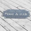 Custom Pool & Patio Sign Backyard Bar And Grill Pool Deck Last Name Sign, Swimming Pool Decor, Backyard Pool Decor, Pool Sign Beach House Sign