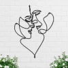 Metal Wall Decor, Love Line, Wedding Gift , Wall Sign, Metal Wall Art, Interior Decoration, Couple Gift, Minimalist Art, Line Art, Home Decor