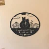 Cat Couple Metal Wall Art, I Would Spend 9 Lives With You, Valentine's Day Gift, Cat Lover Gift, Two Cats Wall Hanging, Cat Couple Decor