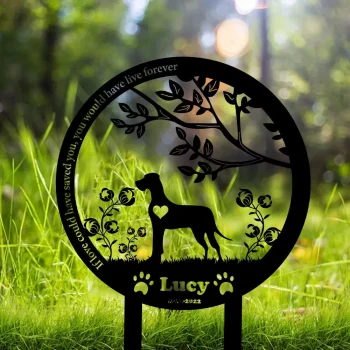 Custom Pet Dog Memorial Stake, Personalized Dog Memorial Stake, Dog Memorial Gift, Dog Memorial Sign, Garden Stake For Loss Of Pet, Dog Love