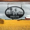 Personalized Outdoor Pig Farm Metal Sign, Pig Farm Sign, Metal Name Sign Outdoor, Welcome Farm Animals Metal Sign, Farm Lovers Gift, Pig Gift