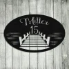 Personalized Family Name Lake House Metal Sign Monogram, Custom Outdoor House, Cabin, Beach, Housewarming Wall Decor, Wedding Art Gift