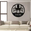 Personalized Family Name Octopus Beach House Metal Sign Monogram, Custom Outdoor House, Lake, Housewarming Wall Decor, Wedding Art Gift