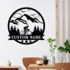 Mountain Biking Sign, Bicycle Lovers Gift, Personalized Metal Biking Sign, Custom Mountain Biking Moab Bike Riding Bicycle Metal Wall Art