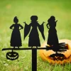 Metal Witch Sisters Garden Stake, Metal Halloween Yard Decor, Metal 3 Sisters Yard Stake, Outdoor Fall Decor, Halloween Gaft