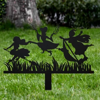 Halloween Metal Sign, Metal Witch Sisters Garden Stake, Metal Halloween Yard Decor, Metal 3 Sisters Yard Stake, Home Decor, Halloween Gaft