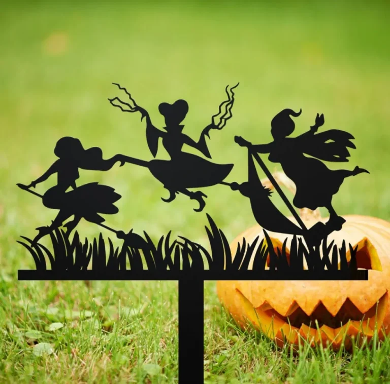 Halloween Metal Sign, Metal Witch Sisters Garden Stake, Metal Halloween Yard Decor, Metal 3 Sisters Yard Stake, Home Decor, Halloween Gaft