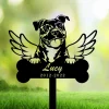 Personalized American Pit Bull Dog Memorial Stake, Metal Stake, Sympathy Sign, Pet Grave Marker, Remembrance Stake, Home Decor