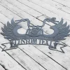 Custom Wings Motocross Metal Wall Art, Personalized Motorcycle Memorial Biker Name Sign, Home Decor, Biker Loving Memory, Motocycle Metal Art