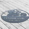 Personalized Motorcycle Wall Art, Custom Biker Name Sign, Motorcycle Metal Sign, Garage Decor, Motorcycle Decor, Motorcycle Lover Gift
