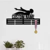 Custom Name Swimming Medal Hanger, Medal Holder Display Rack For Awards And Ribbons, Tiered Award Rack, Sports Medal Hanger