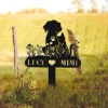 Custom Dog&cat Garden Stake, Personalized Dog Cat Grave Marker, Dog Cat Love Wall Art, Yard Stake, Outdoor Dog Cat Garden Decor, Cemetery