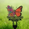 Personalized Memorial Stake Metal, Butterfly Garden Stakes, Those We Love Don't Go Away, Loss Of Grandma, Mothers Day Grave Marker Outdoor