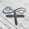 Custom Infinity Dog Memorial Stake With Heart And Paw, Metal Dog Garden Stake, Personalized Dog Name Yard Stake, Metal Dog Memorial Marke