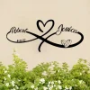 Personalized Wedding Gift For Couple, Infinity Sign With Names And Date, Anniversary Gift, Wedding Date Sign, Engagement Announcement Sign
