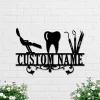 Dentist Office Wall Decor, Dentist Office Metal Wall Decor, Personalized Dental Metal Wall Art, Dentist Gift, Dental Office Sign, Doctor Gift