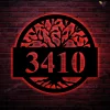 Custom Metal Address Metal Sign, Metal House Numbers, Metal Address Plaque, Front Porch Sign, Tree Of Life Address Metal Sign Led Lights