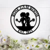 Custom Couples Gym Metal Sign, Home Gym Sign, Body Builder Sign, Personalized Gym Sign, Fitness Room Decor, Gift For Couples, , Wedding Gift