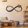 Custom Infinity Metal Sign, Containing Names Anniversary, Newlywed Gift, Wedding Date Sign, Name Sign, Personalized Infinity Sign, Wedding Decor