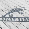 Custom Chameleon Metal Sign, Personalized Chameleon Name Sign, Home Decor, Boy Girl Nursery, Decoration Housewarming, Birthday Gift