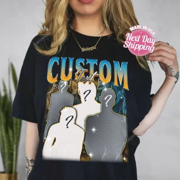 Personalized Vintage Bootleg Shirt, Custom Your Own Bootleg Idea Here Shirt, Customize Singer Rapper Shirt,custom Photo Shirt, Custom Bootleg Rap Tee